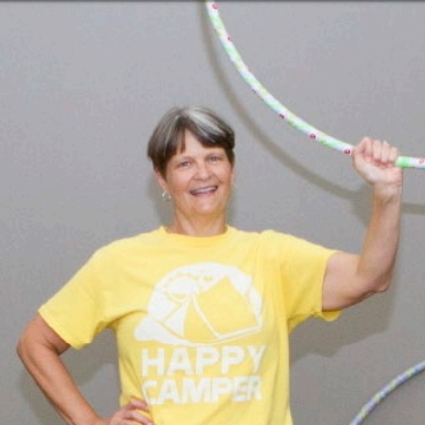 Lisa with a hula hoop